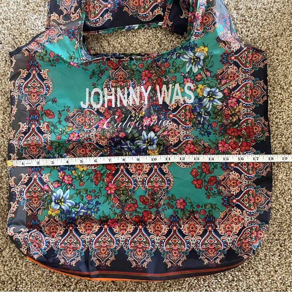 Johnny Was Reusable California Tote Bag 15”x18” - Picture 13 of 14